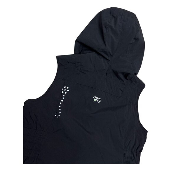 CHLOROPHYLLE Lightweight IMPULSION Hooded Windbreaker Running Vest Womens Medium - Picture 5 of 6